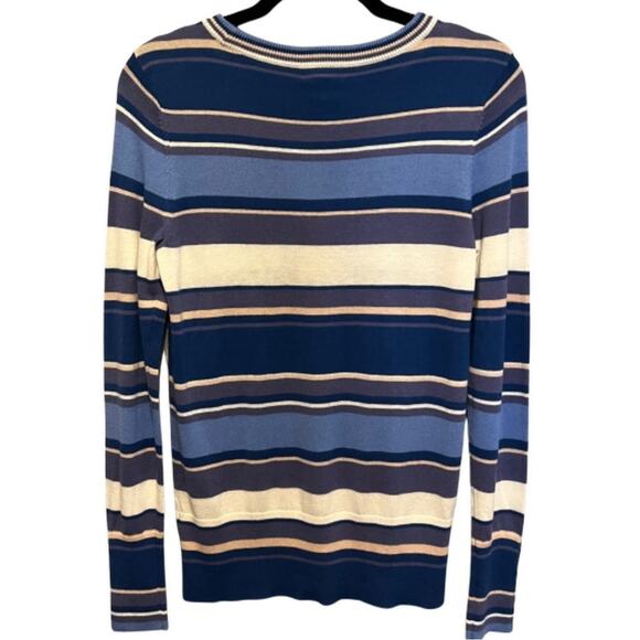 Halogen Women's Striped Long Sleeve Button Cuff Sweater, XS, NWT - Picture 4 of 10
